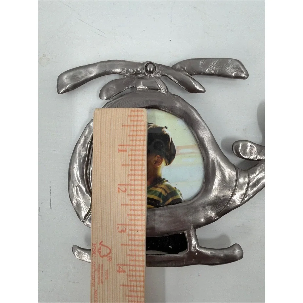 Helicopter Picture Frame Silver Pewter Ashleigh Manor Ruth Reynolds Darby‎